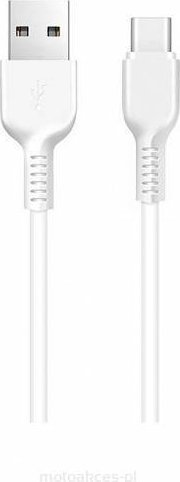 Kabel USB Hoco USB-A - USB-C 1 m Biały (6957531068853)