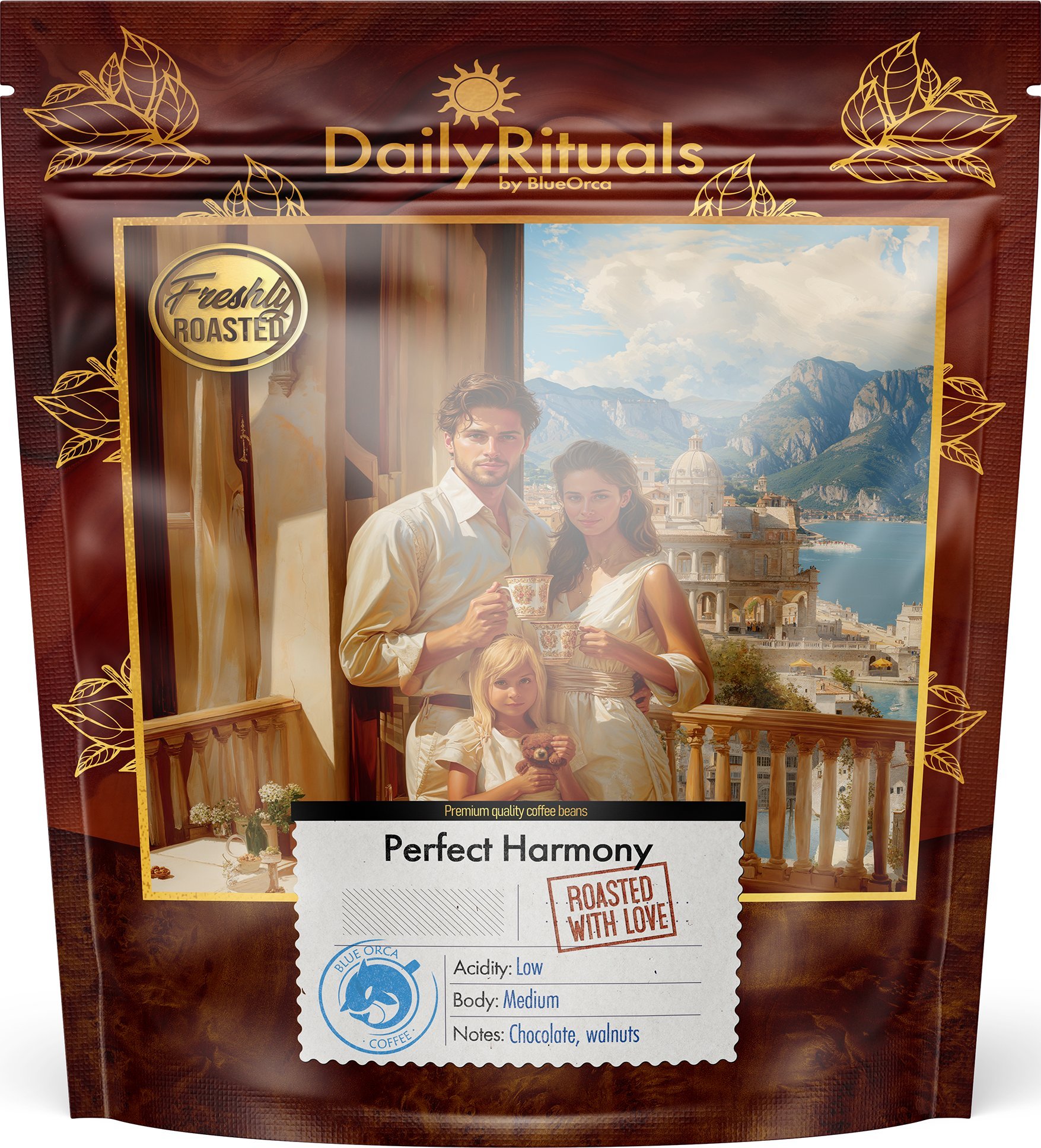 Kawa ziarnista Blue Orca Coffee Kawa Ziarnista DAILY RITUALS Perfect Harmony Świeżo Palona 100% ARABICA