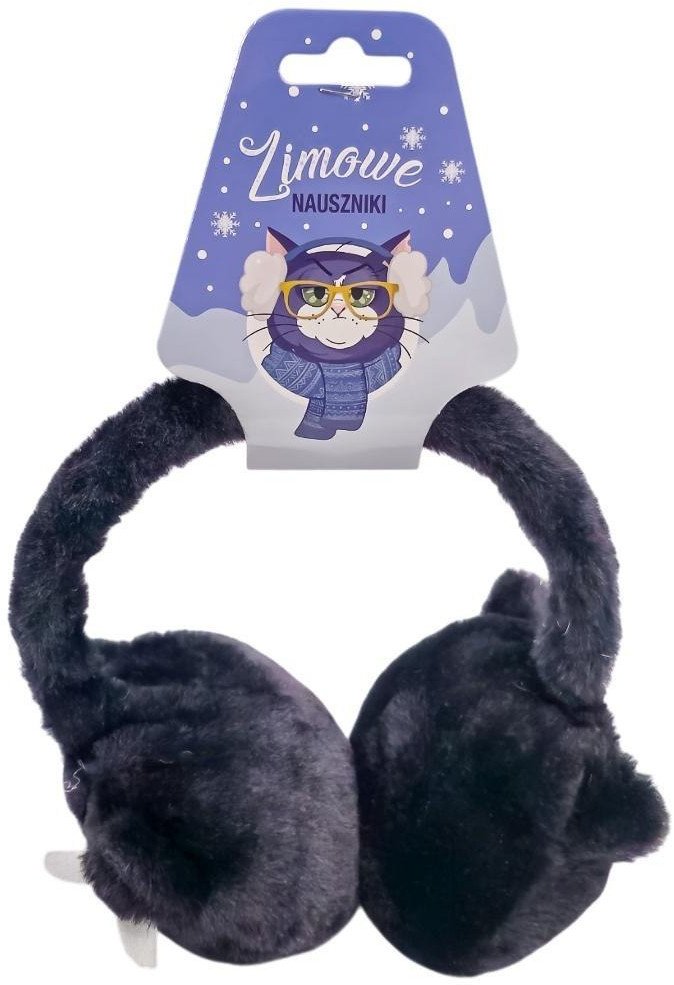 Zimowe nauszniki z kotkami