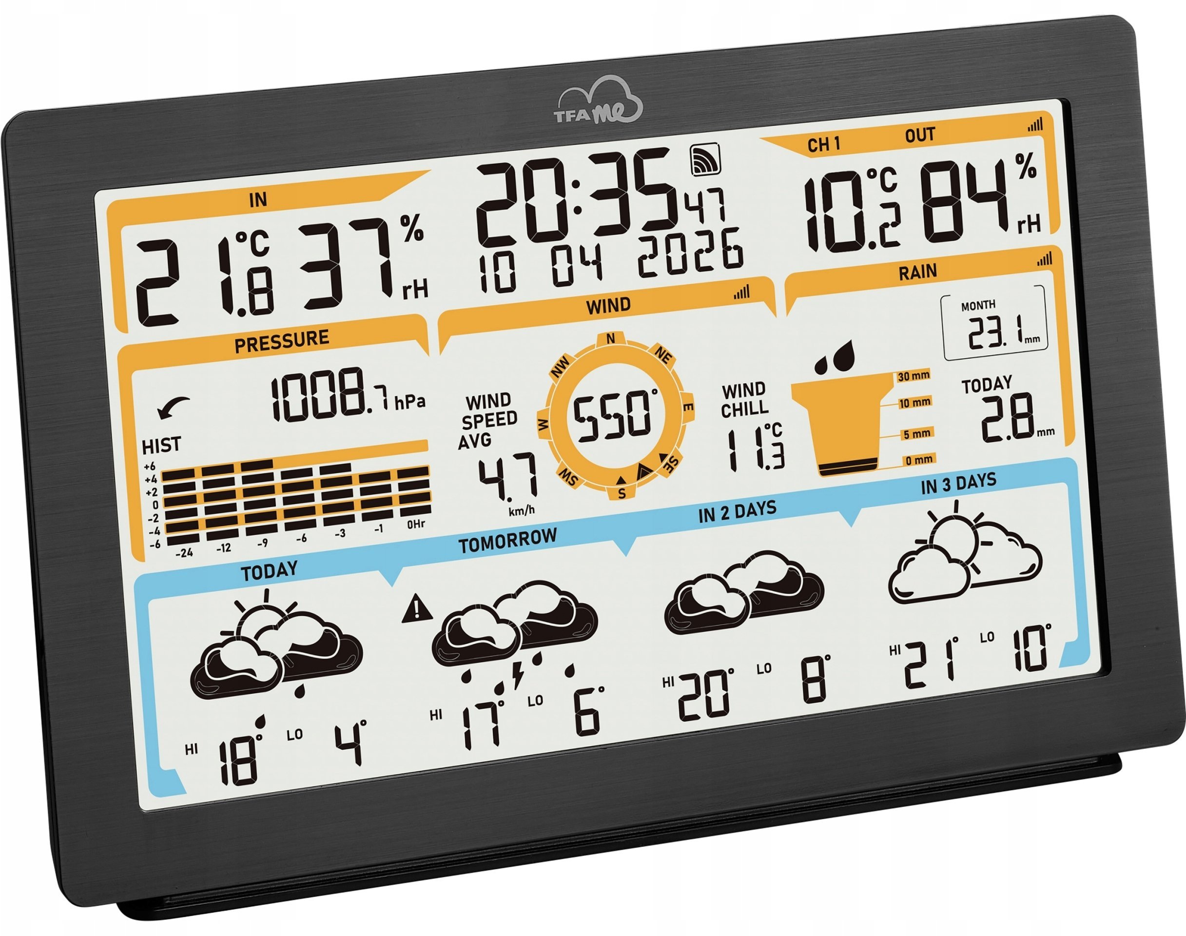 Stacja pogodowa TFA .me 35.8106.01 ID-05 WLAN Stacja pogodowa bezprzewodowa