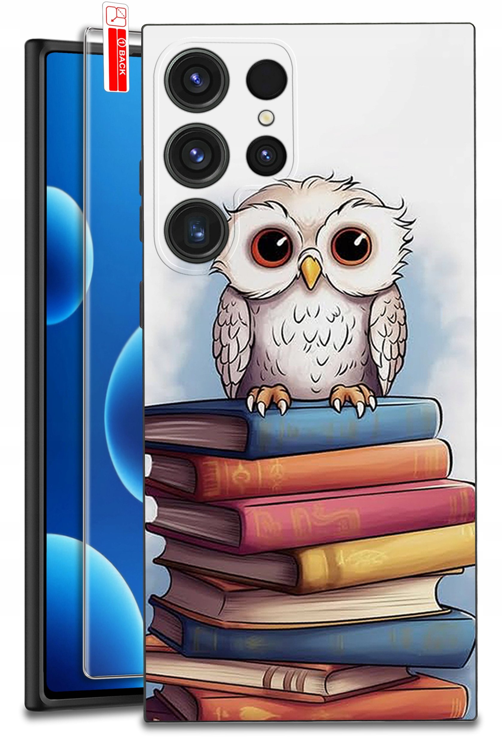 ETUI do Samsung Galaxy S25 Ultra WZORY | SILIKONOWE MATT CASE + SZKŁO 9H