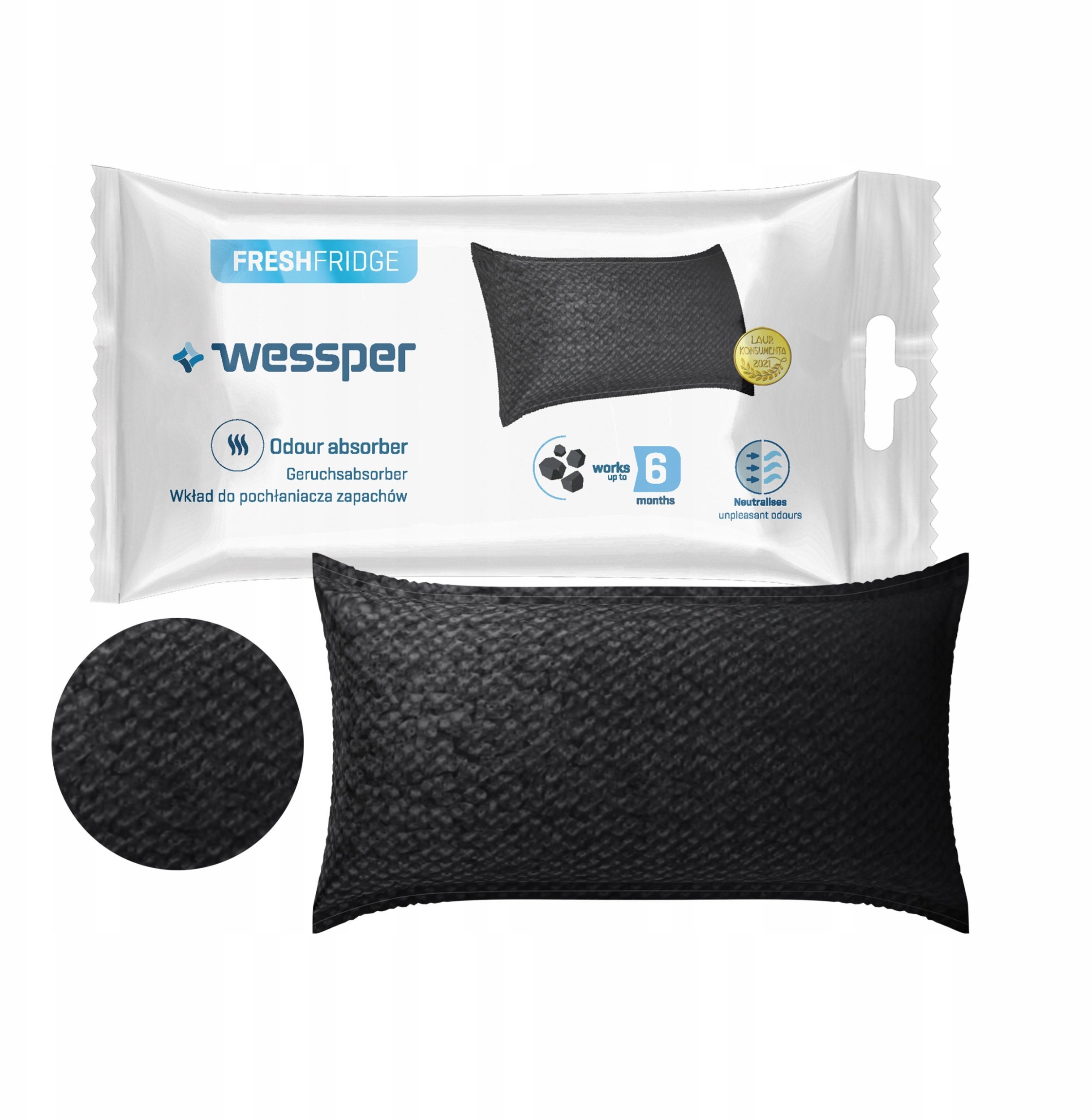 Wessper Wkład do pochłaniacza zapachów do lodówki WES121-R