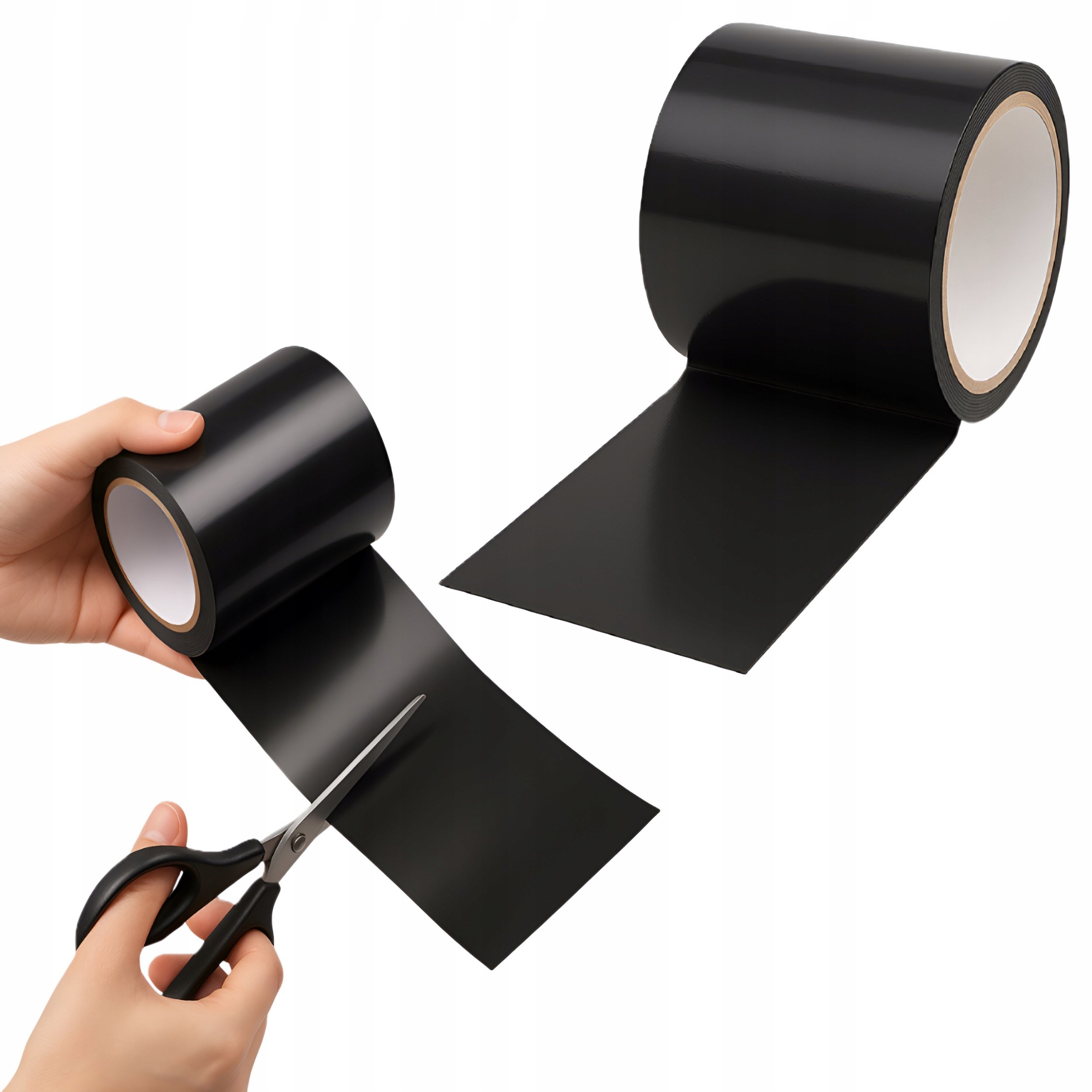 Taśma Naprawcza Czarna Mocna Klejąca Gumowa Uszczelniająca 150 cm x 5 cm