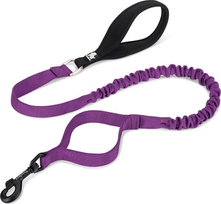 Truelove Smycz dla psa z amortyzatorem Truelove Adventure fioletowy S