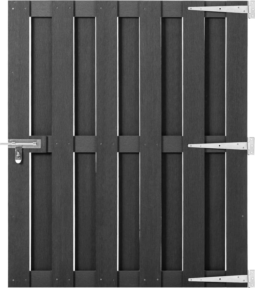 vidaXL vidaXL Bramka ogrodowa, WPC, 100 x 112 cm, szara