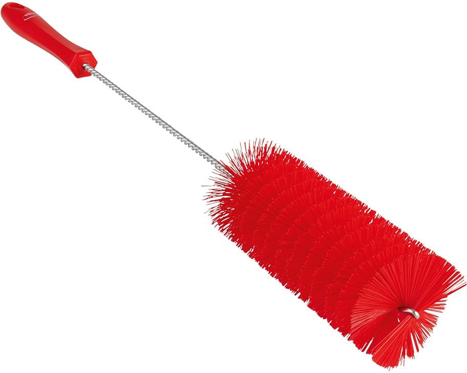 Pipe cleaner, Vikan, 50cm, Ø6cm, red, polyester/PP/stainless steel, medium