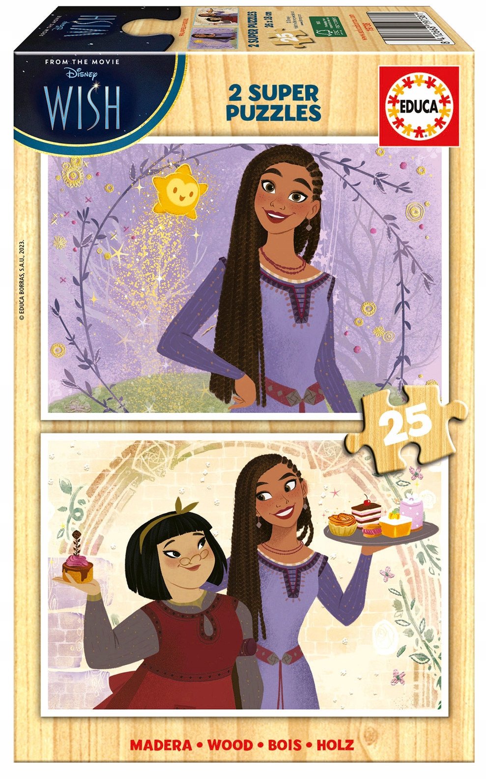 Puzzle drewniane 2x25 Życzenie