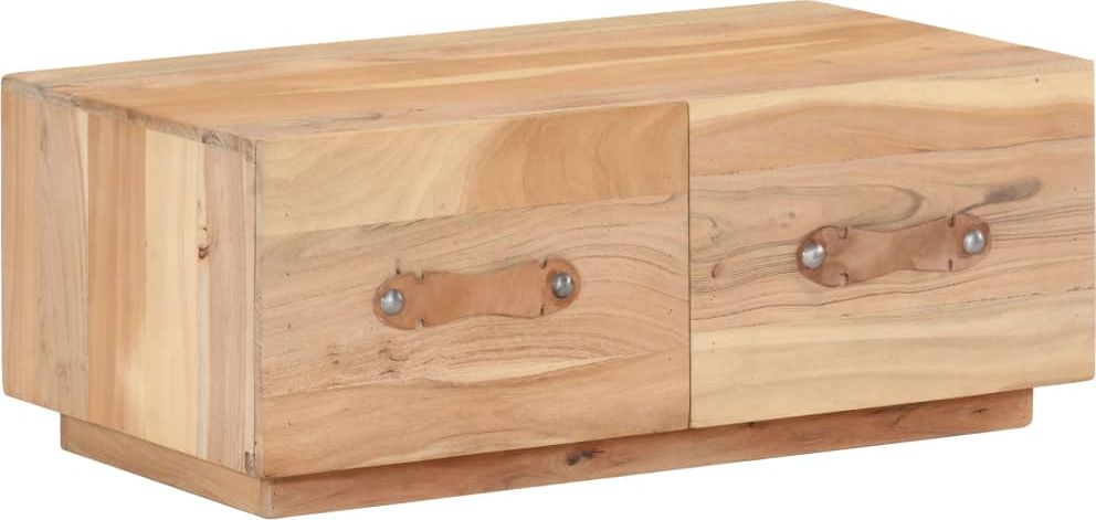 vidaXL Stolik kawowy, 90x50x35, lite drewno z odzysku