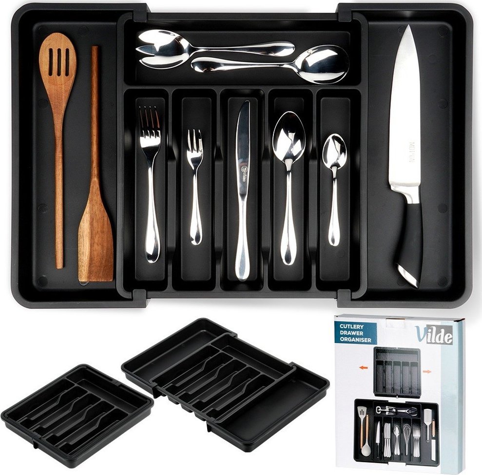 Vilde Wkład na Sztućce do Szuflady Rozsuwany VILDE 33-56,5x37,5 cm