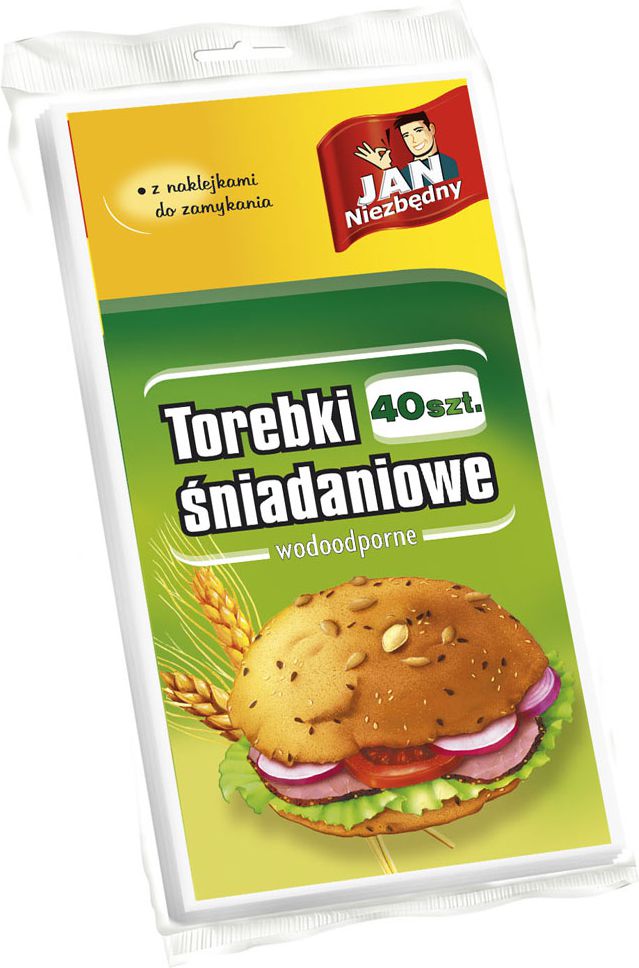 JAN Niezbędny Torebki śniadaniowe papierowe 40szt (8571014925)