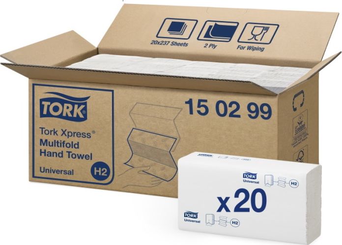 Tork Tork - Miękki ręcznik w składce trójpanelowej, biały - Universal