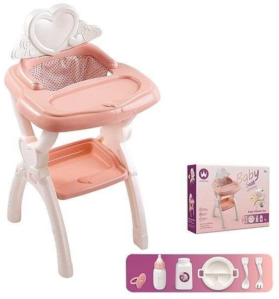 Krzesełko dla lalek z akcesoriami