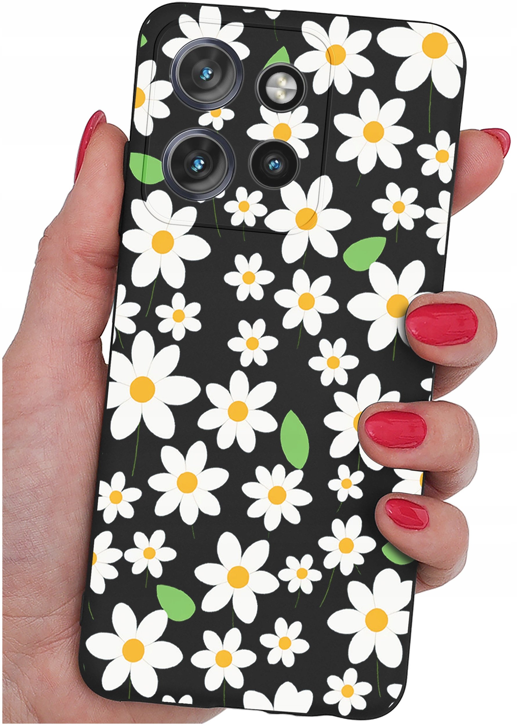 Etui do Motorola Moto EDGE 50 Neo WZORY |SILIKONOWE MATT CASE + SZKŁO 9H