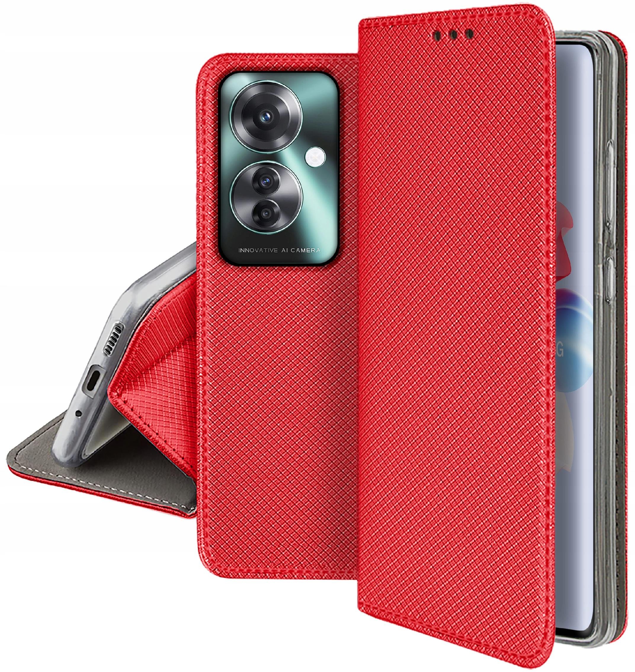 Etui do Oppo Reno 11F 5G SMART MAGNET CASE PORTFEL + SZKŁO OCHRONNE 9H