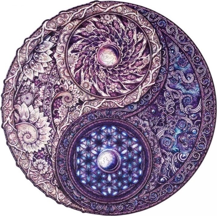 Puzzle Drewniane Mandala Nadrzędne Przeciwieństwa