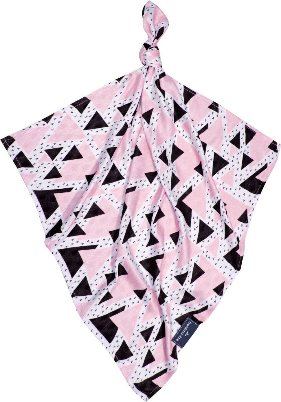 Texpol Pieluszka bambusowa 30x30 Trójkąty Różowe Bamboo Line