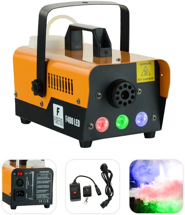 Wytwornica dymu z efektem LED 400W F400LED dwa piloty Firefog one size