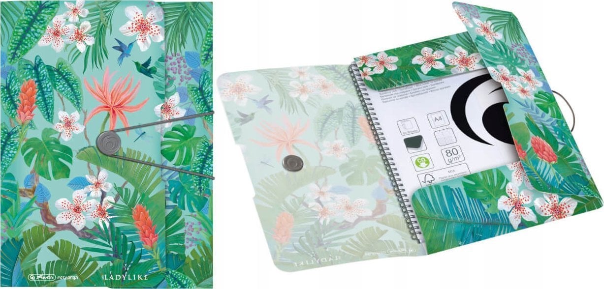 Piórnik Herlitz Herlitz Gummizugmappe PP A4 Ladylike Jungle