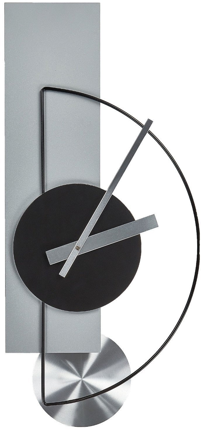 Beliani Zegar ścienny CEVINS 31 cm Metal Jasnoszary