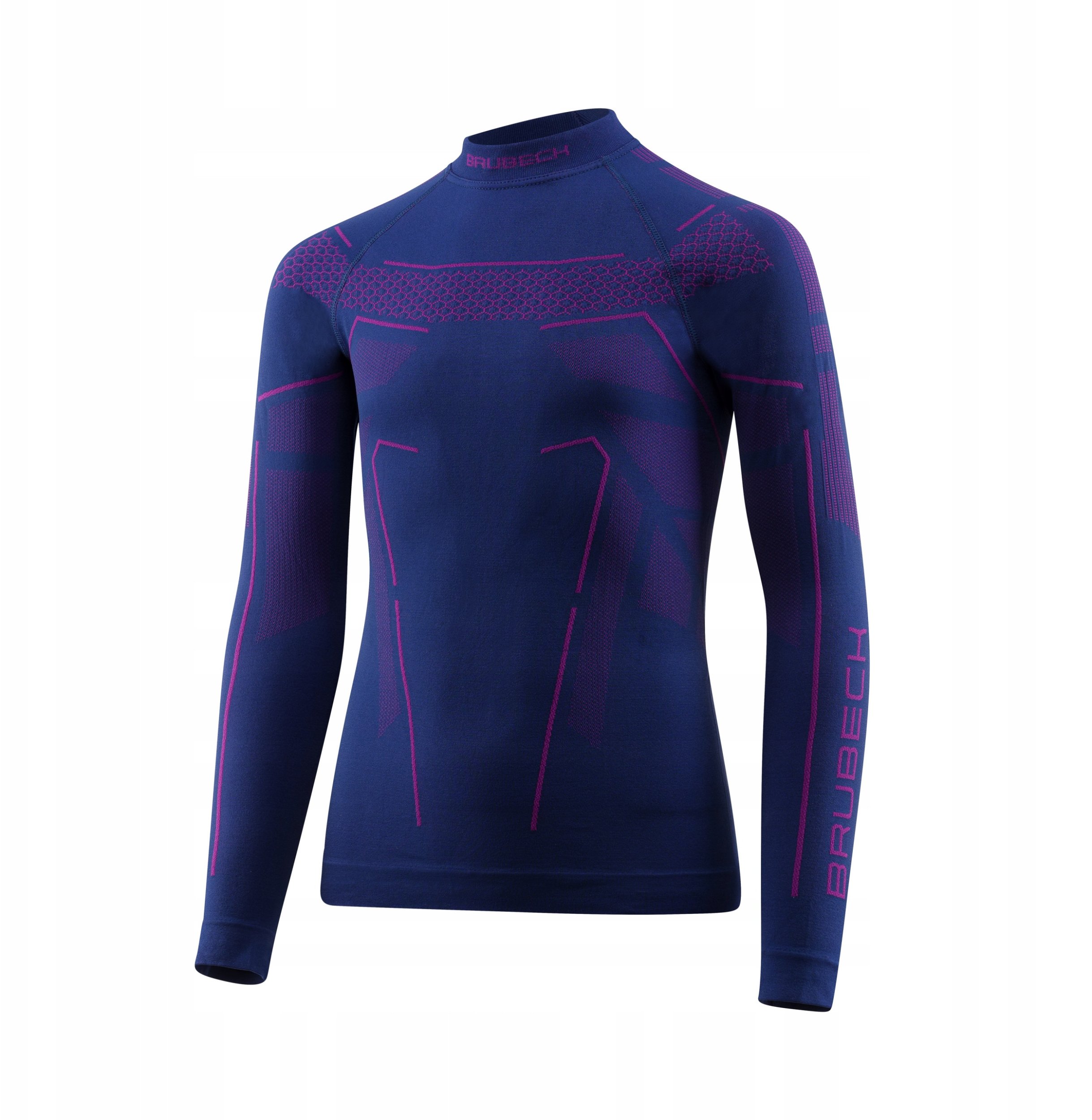 LS1612J Bluza dziecięca THERMO JUNIOR jeansowy/fioletowy 128/134