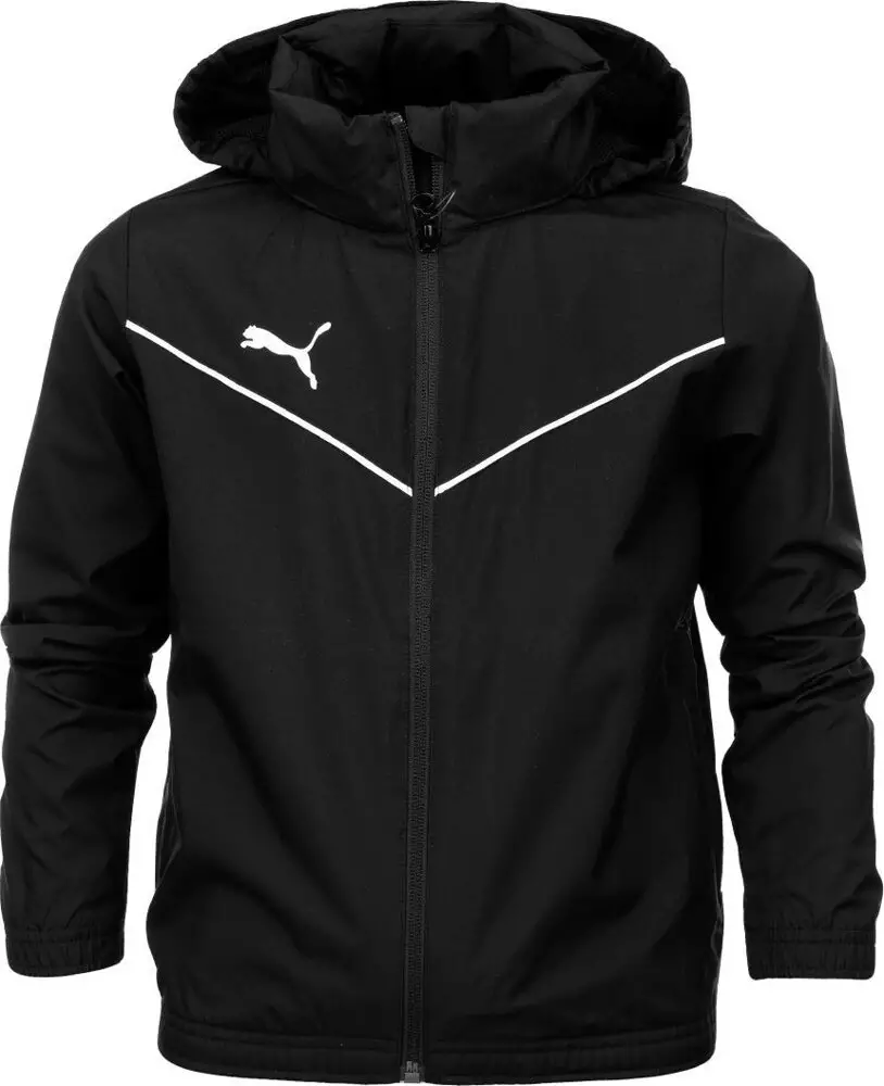 Puma Kurtka dla dzieci Puma teamRISE All Weather Jacket czarna 657402 03 152cm