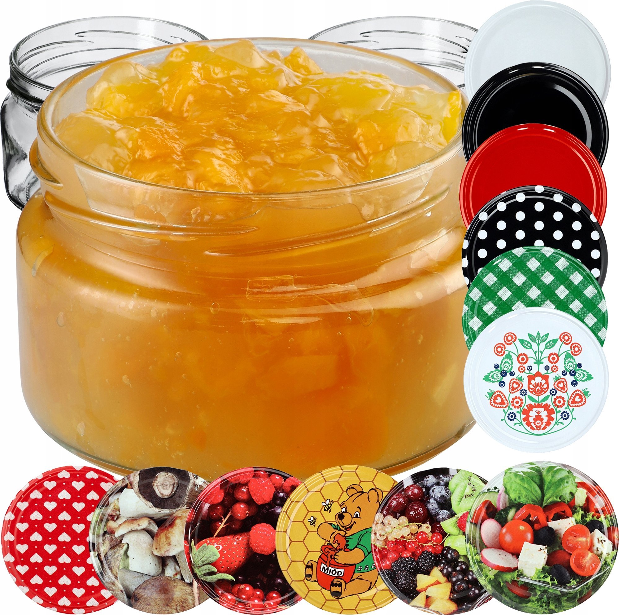 20x Słoik Na Przetwory 250ml + Wieczko fi82 Miód