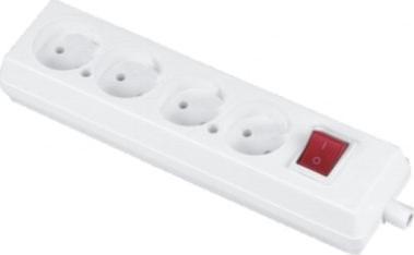 Jonex Rozgałęźnik do przedłużacza z wyłącznikiem 4-gniazda b/u 16A 250V GN-460WS