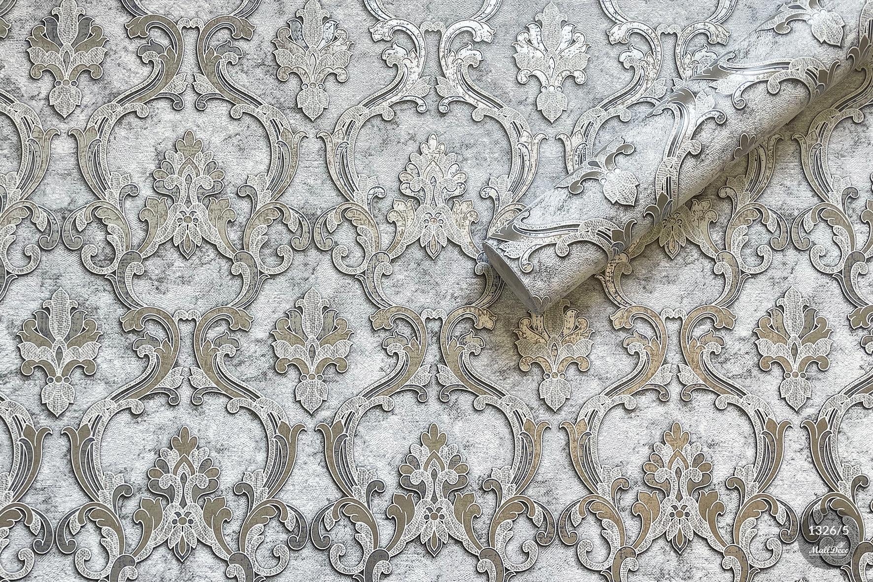 MallDeco TAPETA WINYLOWA BATISTA JASNOFIOLETOWA