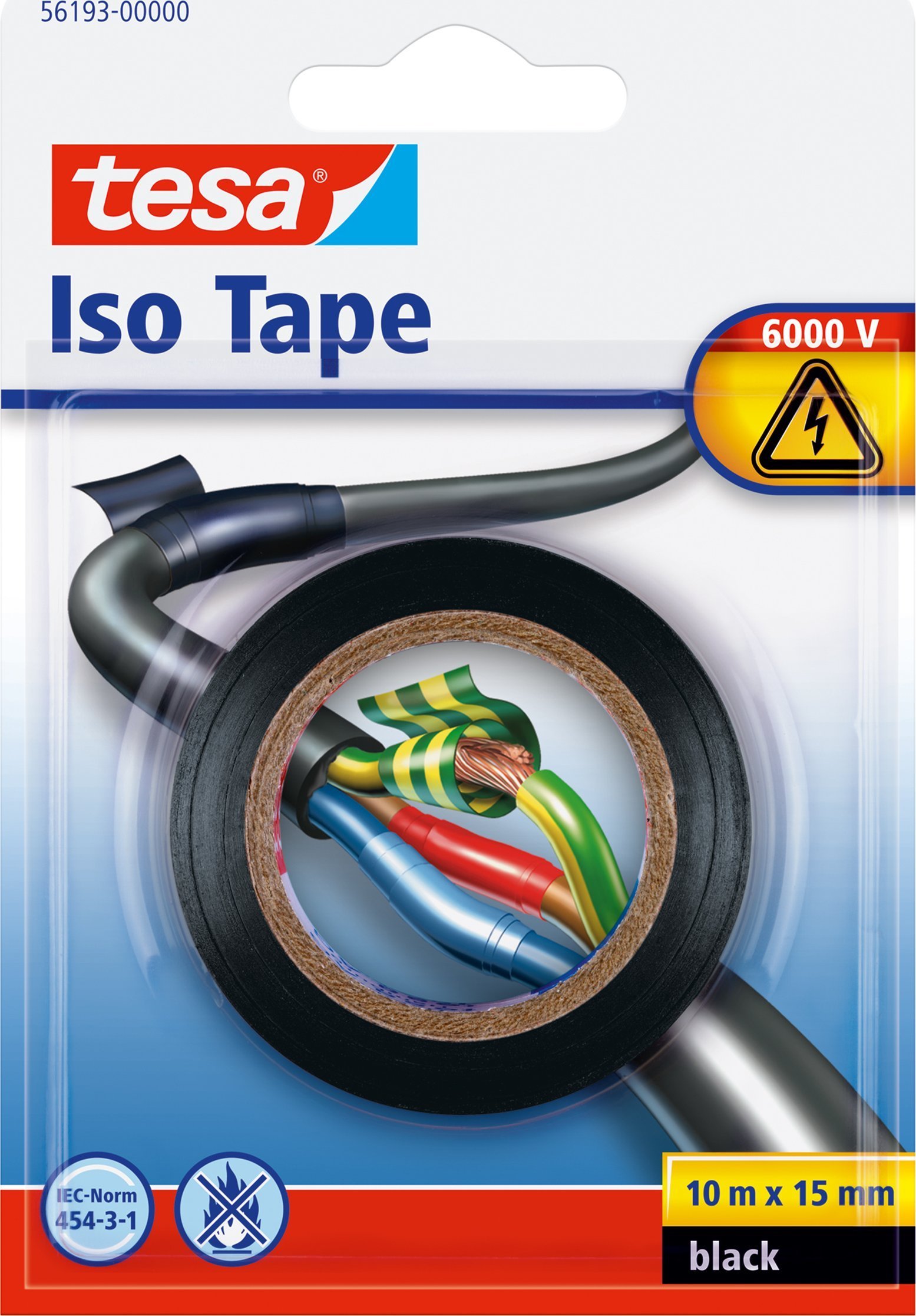 Tesa tesa Isolierband 10m 15mm schwarz Blister