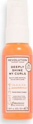 Revolution Olejek do Włosów Revolution Hair Care London Deeply Shine My Curls Wyraziste i zdefiniowane loki (50 ml)