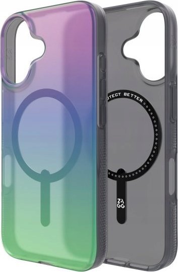 Zagg International ZAGG Milan Snap - obudowa ochronna do iPhone 16 kompatybilna z MagSafe (raven feather)
