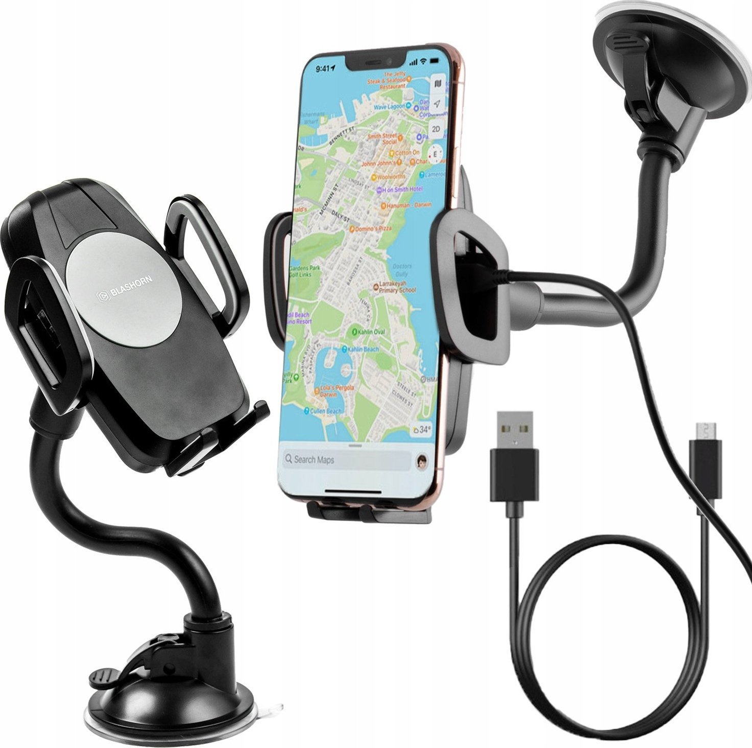 Blashorn Indukcyjna Ładowarka Samochodowa Giętka Kabel 10W