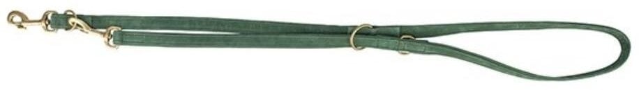 Trixie regulowana smycz dla psa skórzana szałwiowa L–XL: 2 m/25 mm