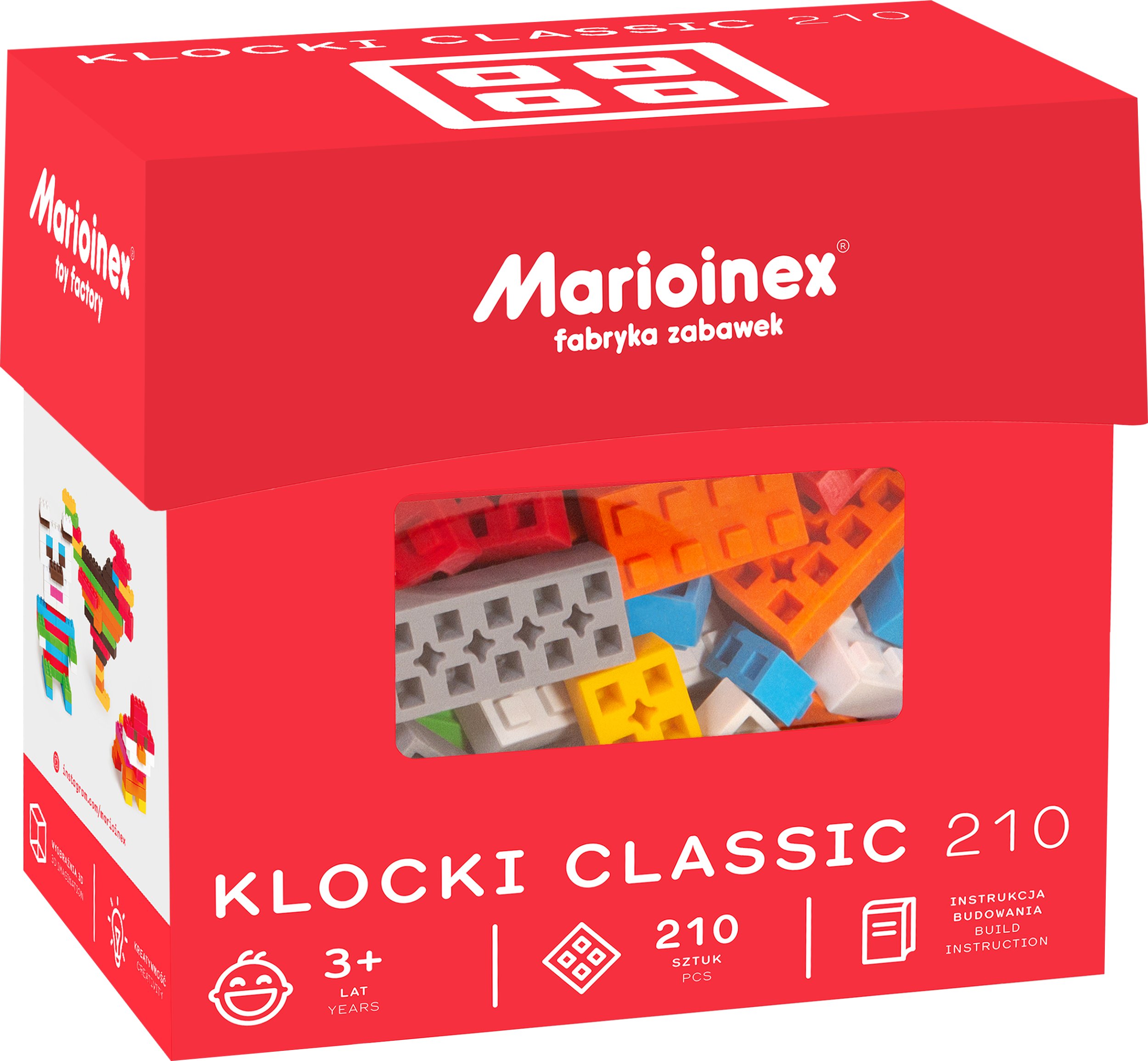 Marioinex Klocki Konstruktor Classic 210 elementów (902851)