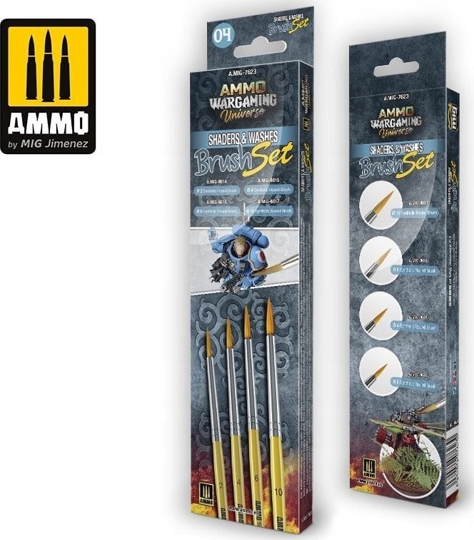 Vallejo Ammo: Wargaming Universe - Shaders & Washes Brush Set