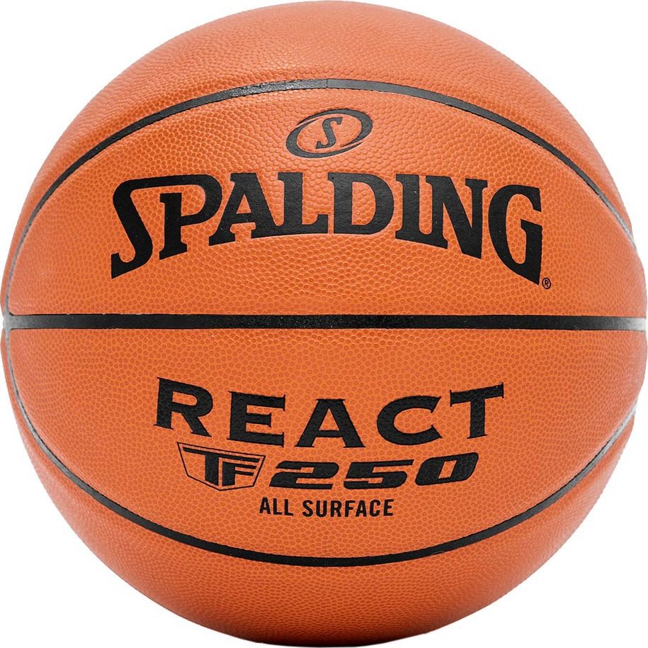 Spalding Piłka do koszykówki koszykowa Spalding React TF-250 7 brązowa 76801Z 7