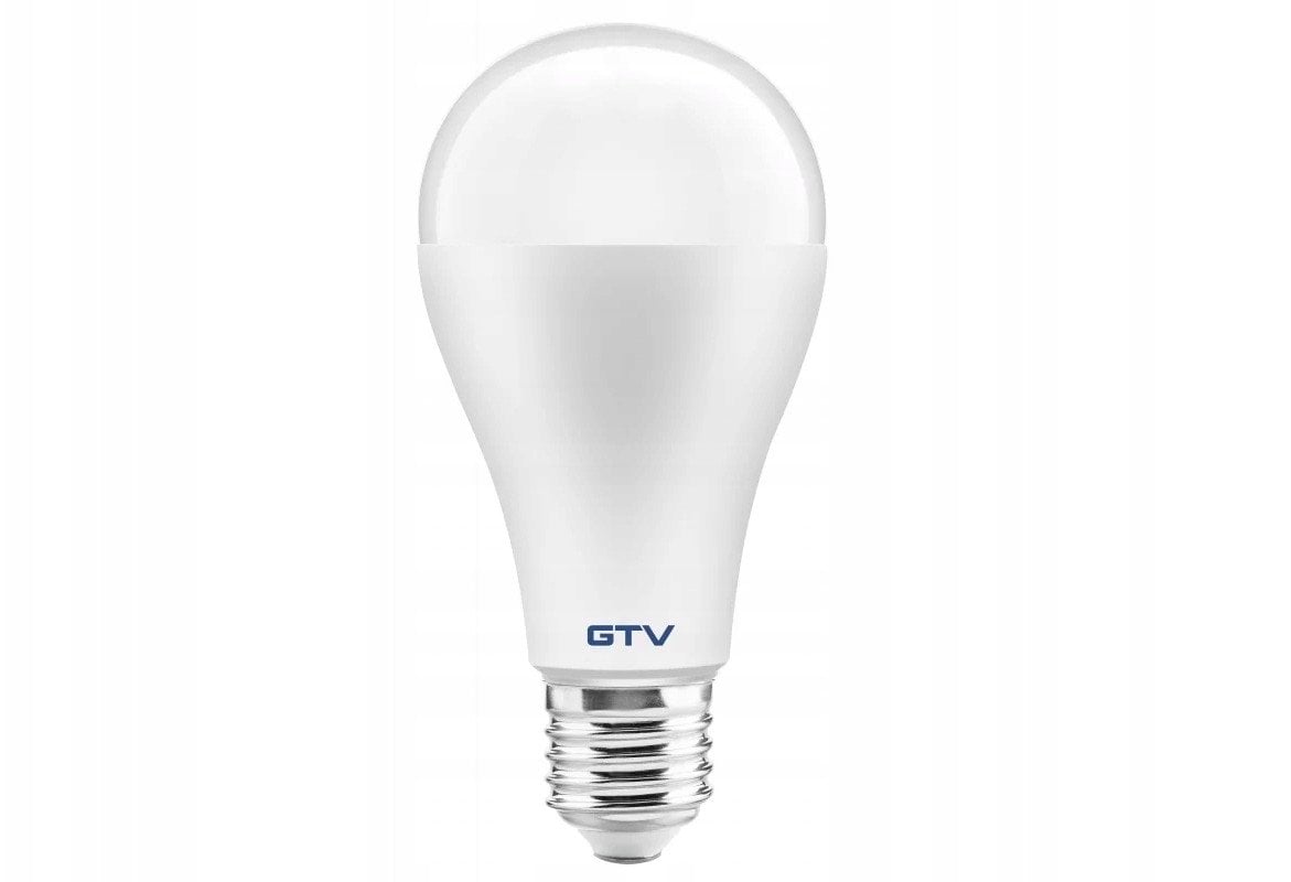 GTV Żarówka LED 20W A65 4000K E27 2400lm AC180-250V/ 50-60Hz RA>80 200° 164mA biała LD-PN4A65-20W