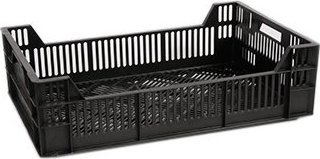 Artech Pojemnik transportowy EURO ogrodniczy, wym. 600 x 400 x 170 mm (Kolor czarny)