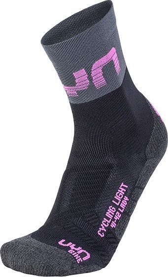 Uyn Skarpety UYN Light Lady Socks Black Grey Rose Violet 2021 41-42