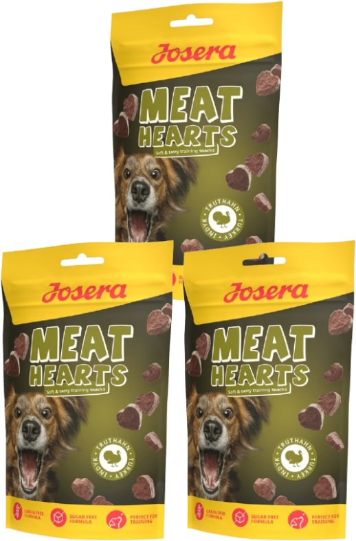 Josera Meat Hearts z indykiem 3x70g