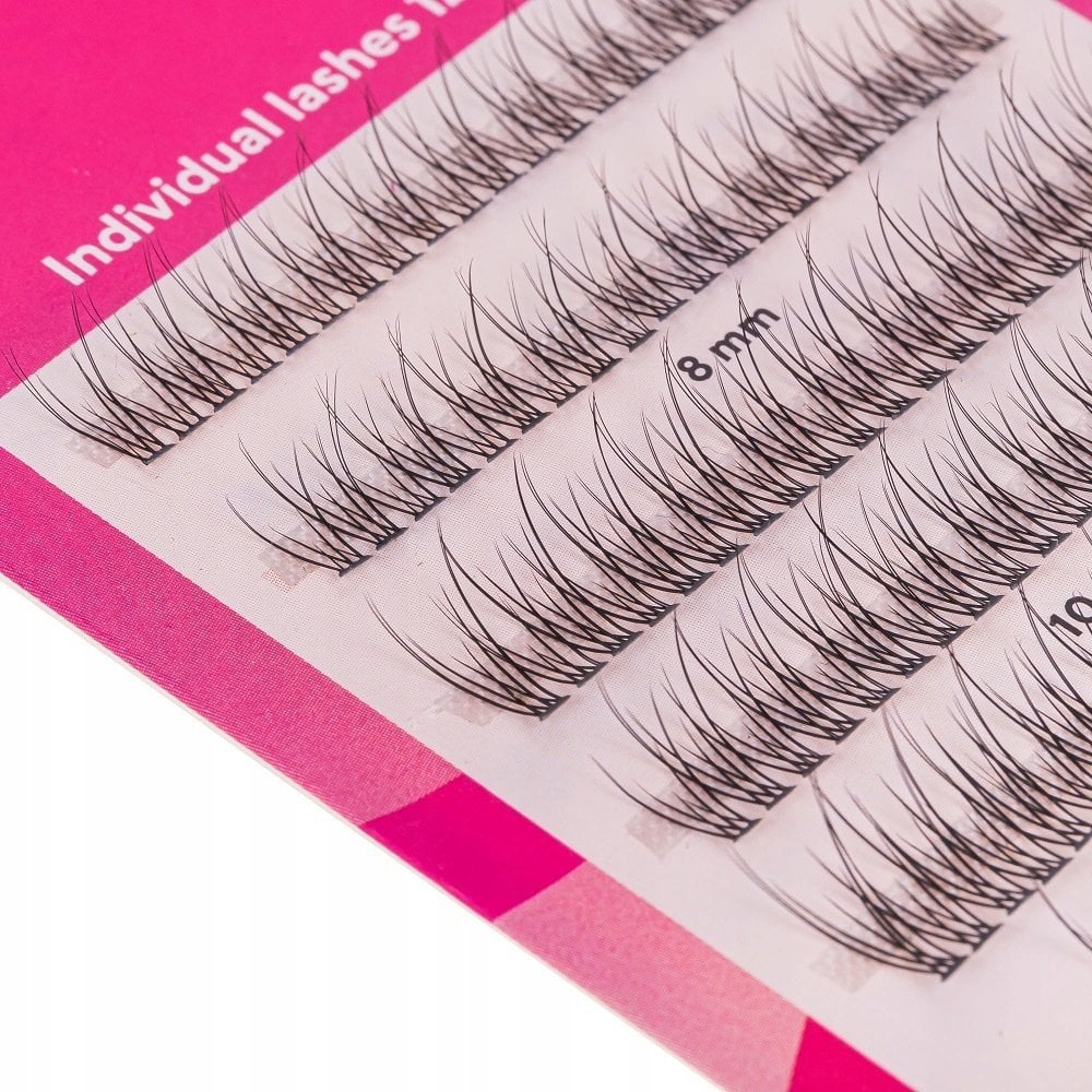 INTER-VION_Sztuczne rzęsy w kępkach 8/10/12 120szt.