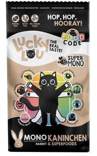 Lucky Lou Food Code Mono Królik 340g