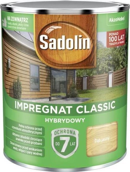 Sadolin SADOLIN IMPREGNAT CLASSIC HYBRYDOW 7 LAT DÄB JASNY 0.75L