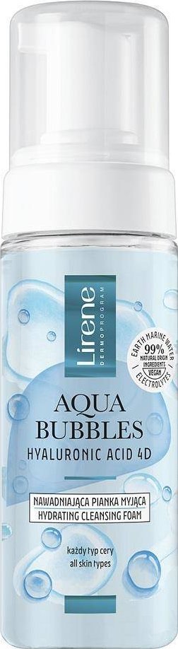 Lirene Aqua Bubbles Hyaluronic Acid 4D Nawadniająca pianka myjąca 150ml