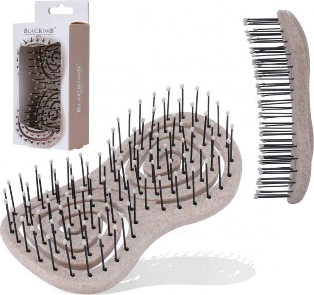 BlacKomb Ekologiczna Szczotka Do Rozczesywania Włosów Kompaktowa
