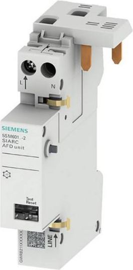 Siemens Przeciwpożarowy detektor iskrzenia AFDD 1-16A 230V dla wył. nadpr. 1+N koniecznie o szer. 1 modułu (5SM6011-2)