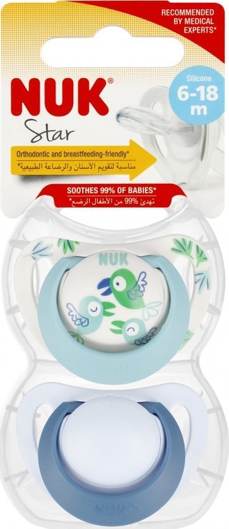 NUK NUK SMOCZEK USP 2EL 6-18M STAR 10736726 1/6