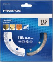 Rawlplug Ciągła tarcza diamentowa 115x22,23mm 1szt - RT-DDC-115