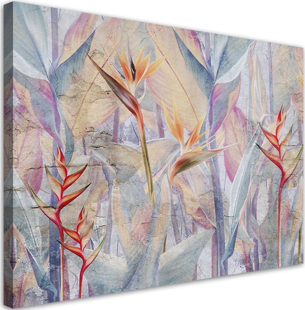 Feeby Obraz na płótnie, Pastelowe rośliny - 120x80