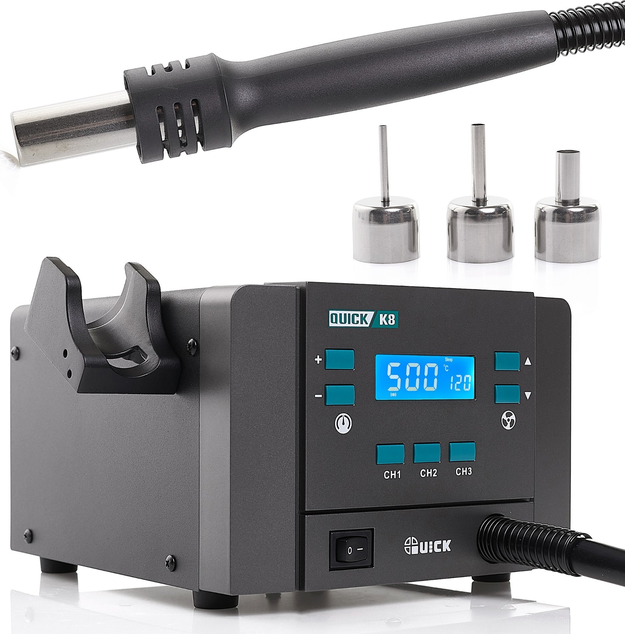 Stacja Lutownicza Spawarka Hot-Air Quick K8 1000W Następca 861DW Mocna